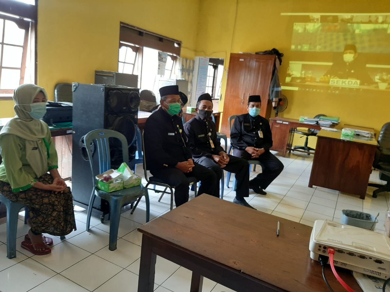 Meeting Zoom RAT KPRI ” MAS ” Kabupaten Demak Tutup Buku Tahun 2020 di Kecamatan Mijen Kabupaten Demak