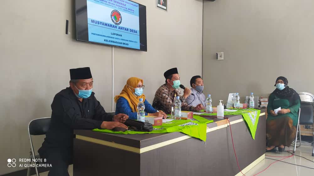 Musyawarah Antar Desa ( MAD ) dan Laporan Pertanggungjawaban 2020 & Rencana Kerja Tahun 2021 Kelembagaan BKAD UPK Kecamatan Mijen Kabupaten Demak