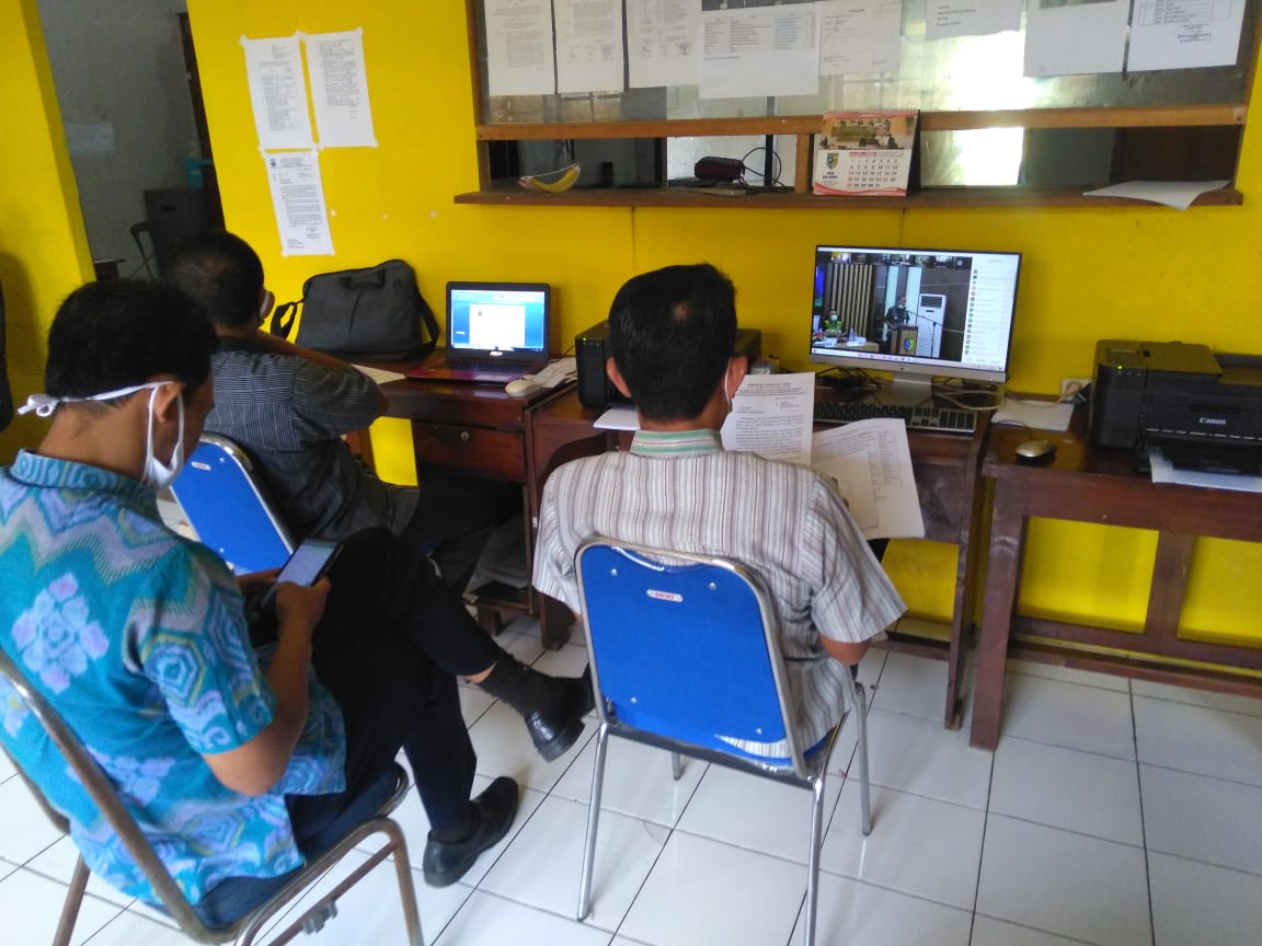 Kegiatan Zoom Meeting Launching SEDEB ( Super Eksekutif Demak Database ) Kecamatan Mijen Kabupaten Demak