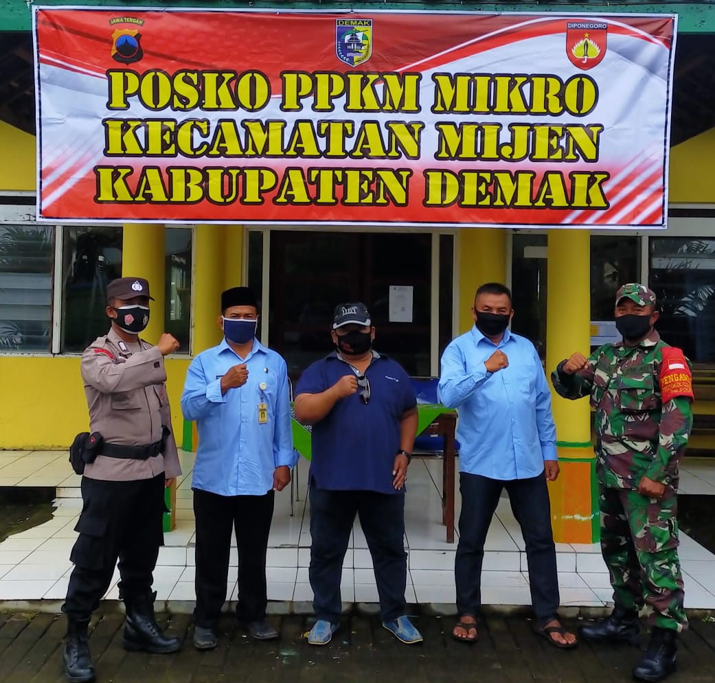 Posko Pemberlakuan Pembatasan Kegiatan Masyarakat ( PPKM ) Berbasis Mikro Kecamatan Mijen Dan Desa – Desa Se Kecamatan Mijen