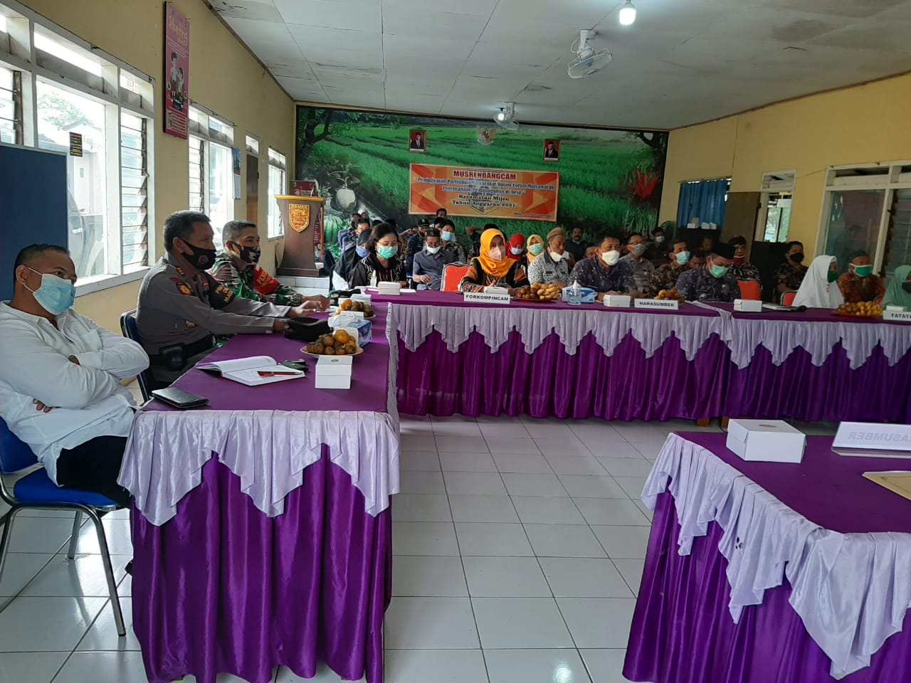 Rapat Zoom Meeting Musyawarah Perencanaan Pembangunan ( Musrenbangcam ) RKPD Kabupaten Demak Tahun 2022 di Kecamatan Mijen