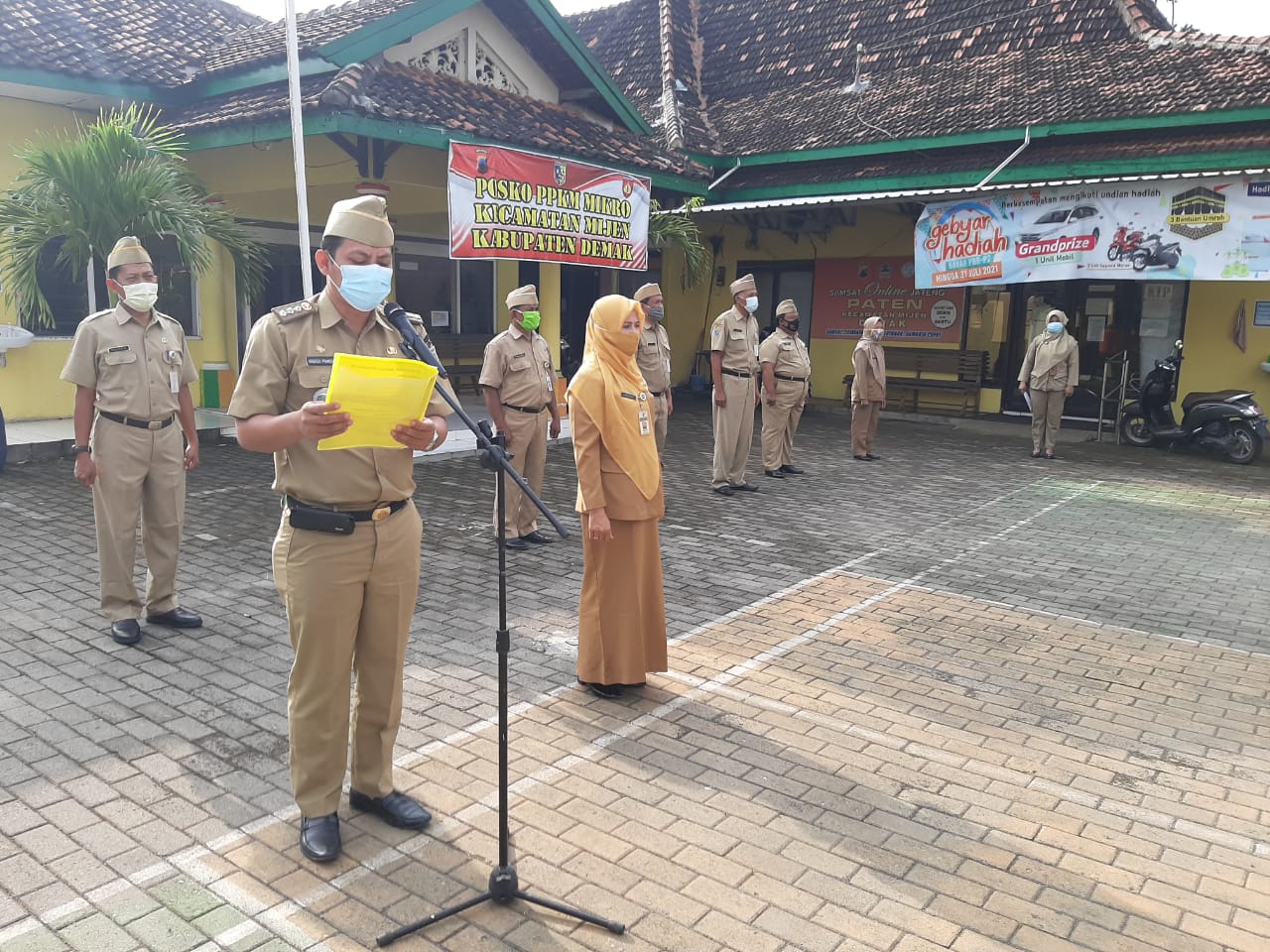 APEL PAGI RUTIN SENIN KECAMATAN MIJEN KABUPATEN DEMAK TAHUN 2021