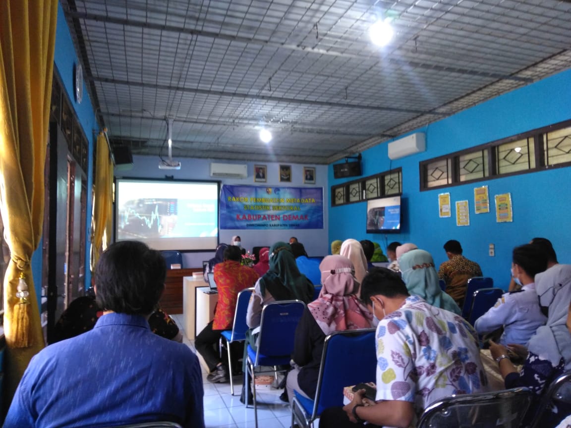 RAPAT KOORDINASI PEMBUATAN METADATA STATISTIK SEKTORAL OLEH  DINAS KOMUNIKASI DAN INFORMATIKA KABUPATEN DEMAK TAHUN 2021
