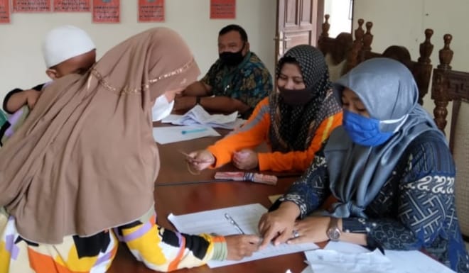 KEGIATAN MONITORING BANTUAN LANGSUNG TUNAI DANA DESA ( BLT – DD ) BULAN KE II DESA JLEPER KECAMATAN MIJEN KABUPATEN DEMAK TAHUN 2021