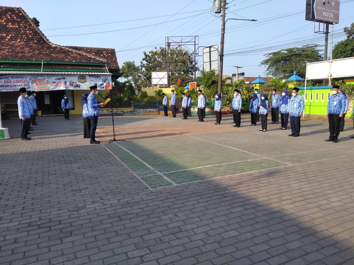 APEL PAGI RUTIN HARI SENIN KECAMATAN MIJEN KABUPATEN DEMAK TAHUN 2021