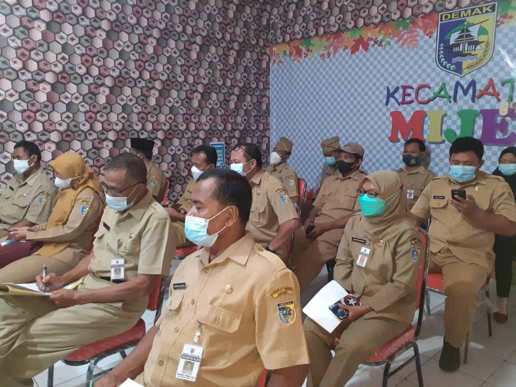 RAPAT KOORDINASI SEKRETARIS DESA SE KECAMATAN MIJEN KABUPATEN DEMAK TAHUN 2021
