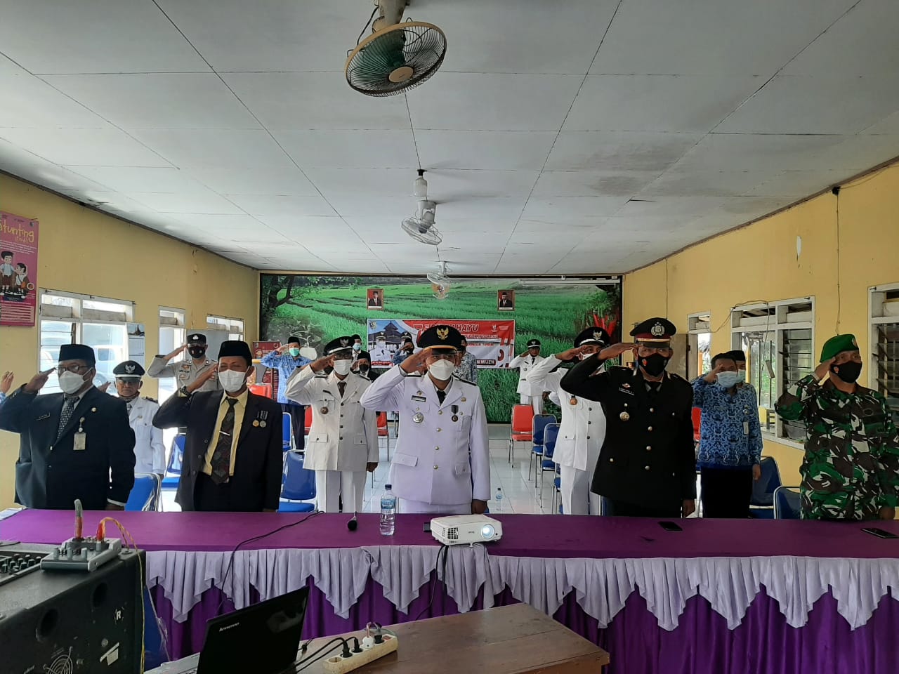 ZOOM MEETING UPACARA PENURUNAN BENDERA MERAH PUTIH DALAM RANGKA MEMPERINGATI HUT RI KE – 76 TINGKAT KABUPATEN DEMAK TAHUN 2021