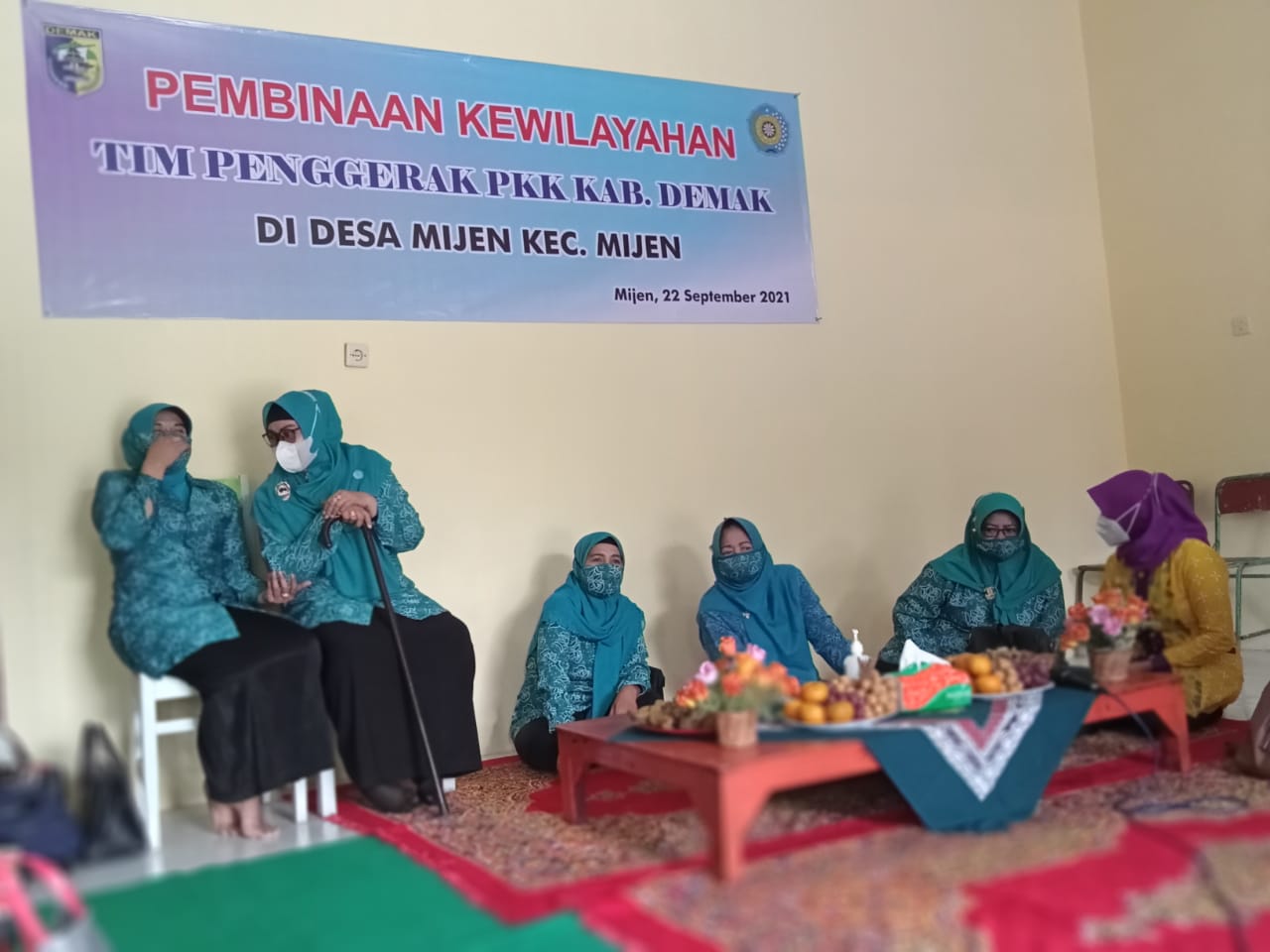 PEMBINAAN KEWILAYAHAN TIM PENGGERAK PKK KABUPATEN DEMAK TAHAP 1 DI DESA BINAAN KECAMATAN MIJEN KABUPATEN DEMAK TAHUN 2021
