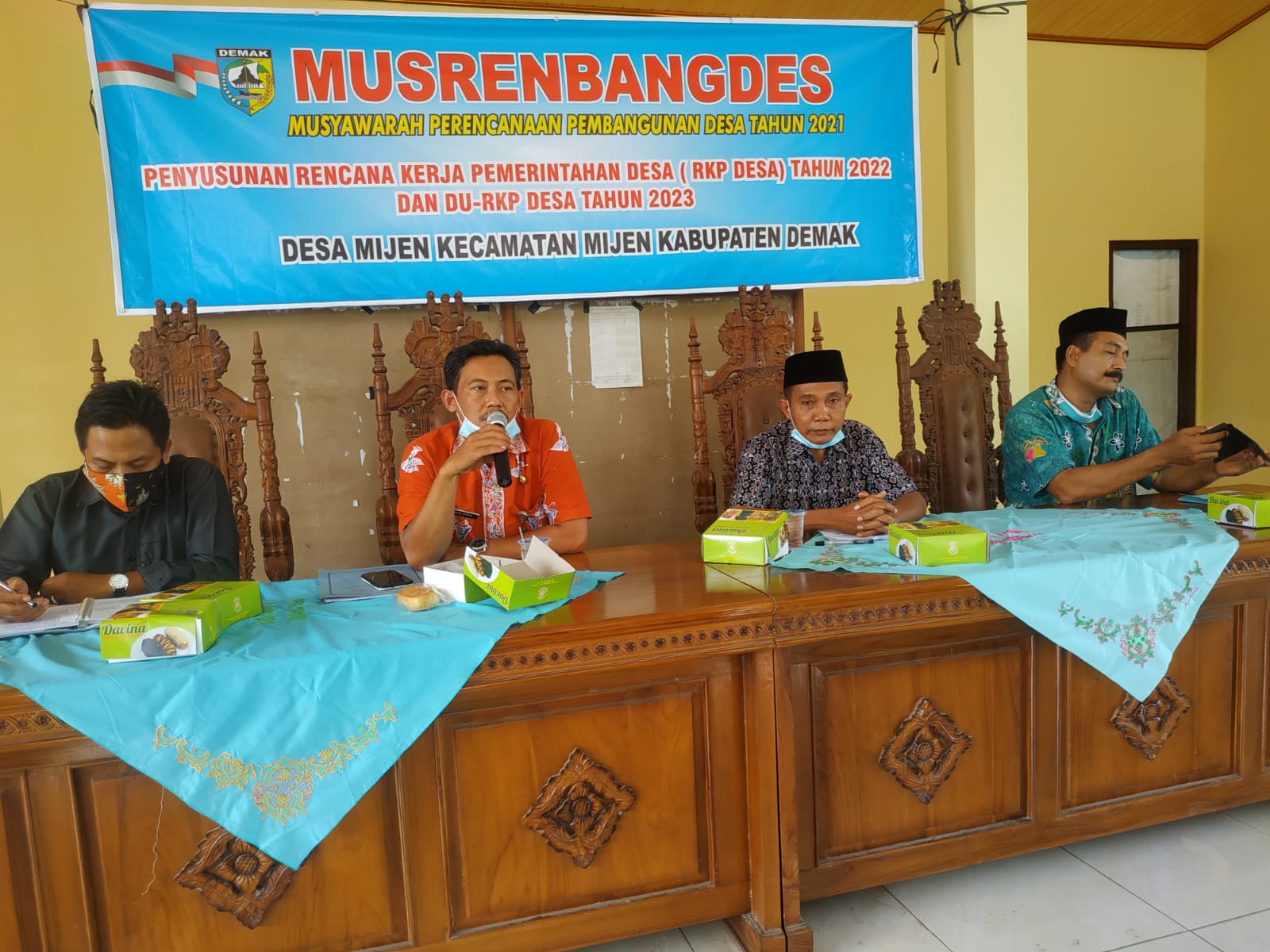 MUSYAWARAH PERENCANAAN PEMBANGUNAN DESA ( MUSRENBANGDES ) TAHUN 2021 DALAM RANGKA PENYUSUNAN RENCANA KERJA PEMERINTAH DESA ( RKPDES ) TAHUN 2022 DI DESA MIJEN KECAMATAN MIJEN KABUPATEN DEMAK TAHUN 2021