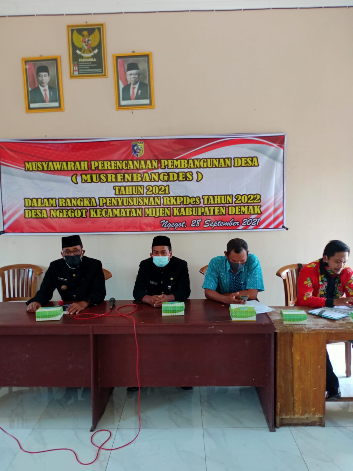 MUSYAWARAH PERENCANAAN PEMBANGUNAN DESA ( MUSRENBANGDES ) TAHUN 2021 DALAM RANGKA PENYUSUNAN RENCANA KERJA PEMERINTAH DESA ( RKPDes ) TAHUN 2022 DESA NGEGOT KECAMATAN MIJEN KABUPATEN DEMAK TAHUN 2021