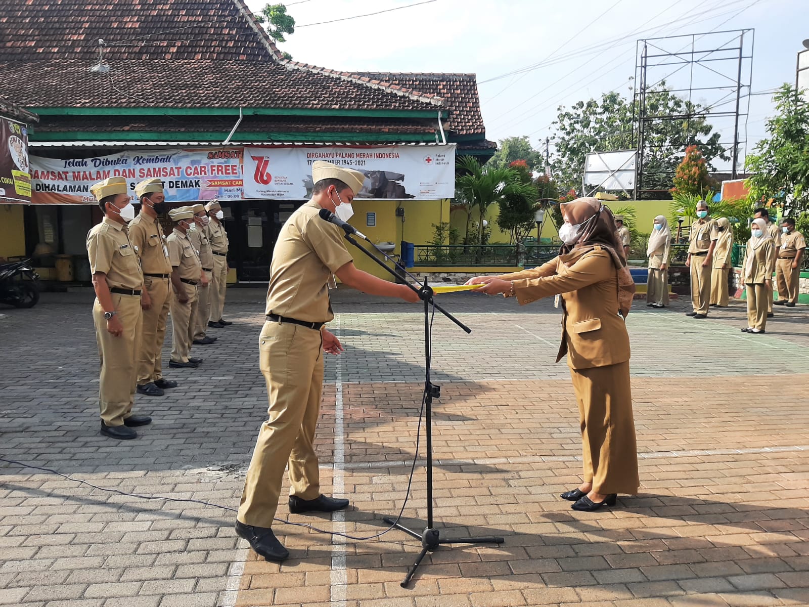 APEL PAGI RUTIN SENIN KECAMATAN MIJEN KABUPATEN DEMAK TAHUN 2021