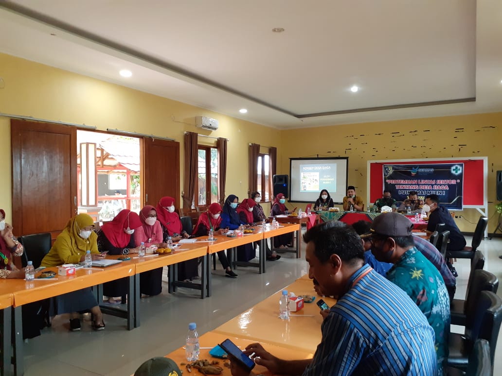 RAPAT LINTAS SEKTOR TENTANG DESA SIAGA PUSKESMAS MIJEN 1 KECAMATAN MIJEN KABUPATEN DEMAK TAHUN 2021