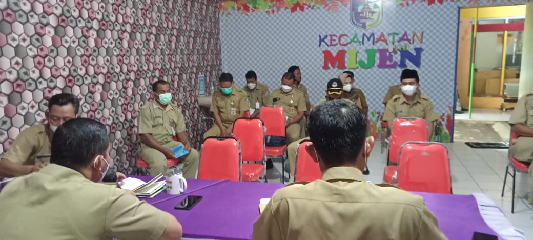 RAPAT KOORDINASI SEKRETARIS DESA SE KECAMATAN MIJEN KABUPATEN DEMAK TAHUN 2021