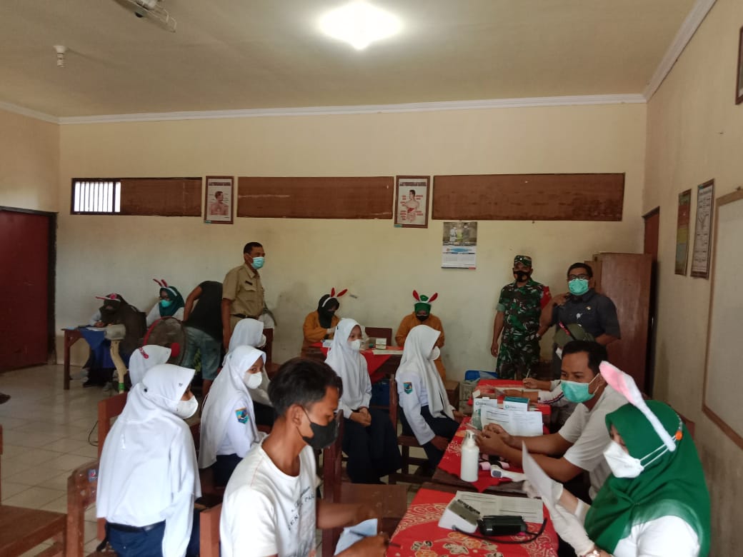 KEGIATAN MONITORING VAKSINASI COVID-19 UNTUK ANAK USIA 6-11 TAHUN DI SD NEGERI 2 BANTENGMATI KECAMATAN MIJEN KABUPATEN DEMAK TAHUN 2022