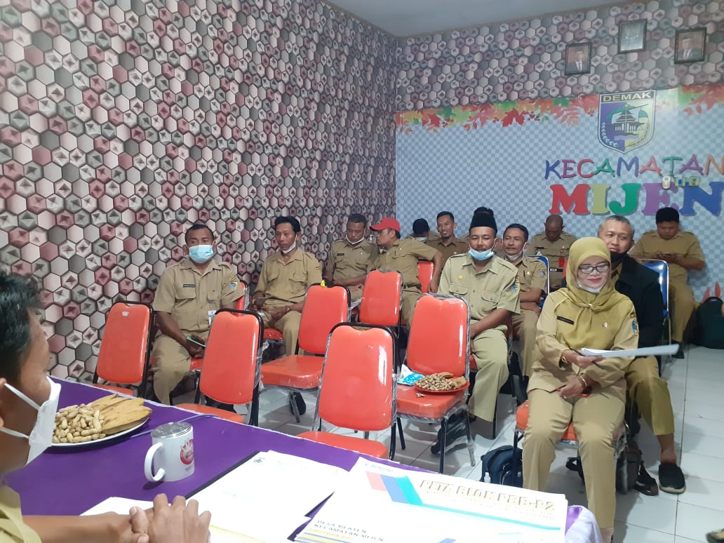 RAPAT KOORDINASI SEKRETARIS DESA SE KECAMATAN MIJEN KABUPATEN DEMAK
