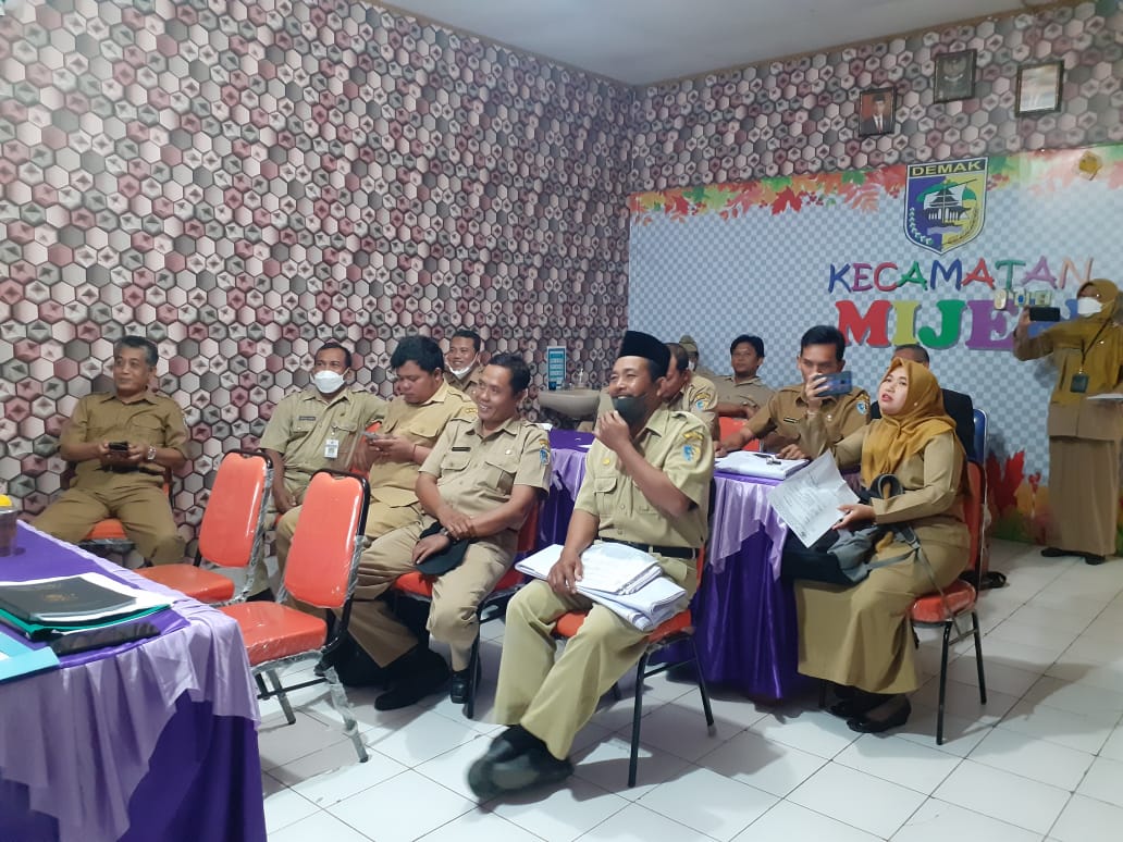 RAPAT KOORDINASI SEKRETARIS DESA SE KECAMATAN MIJEN KABUPATEN DEMAK TAHUN 2022