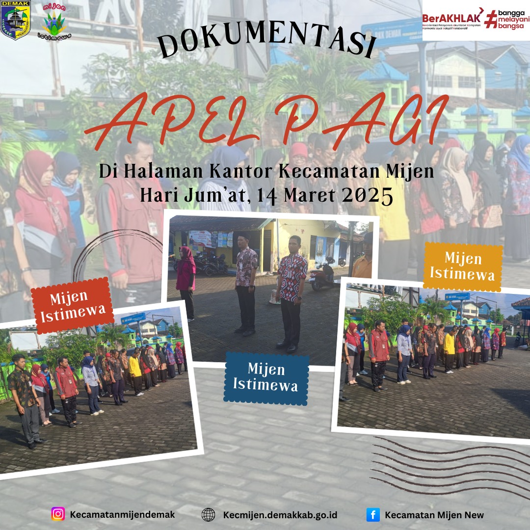 APEL PAGI RUTIN JUM’AT KECAMATAN MIJEN KABUPATEN DEMAK TAHUN 2025.