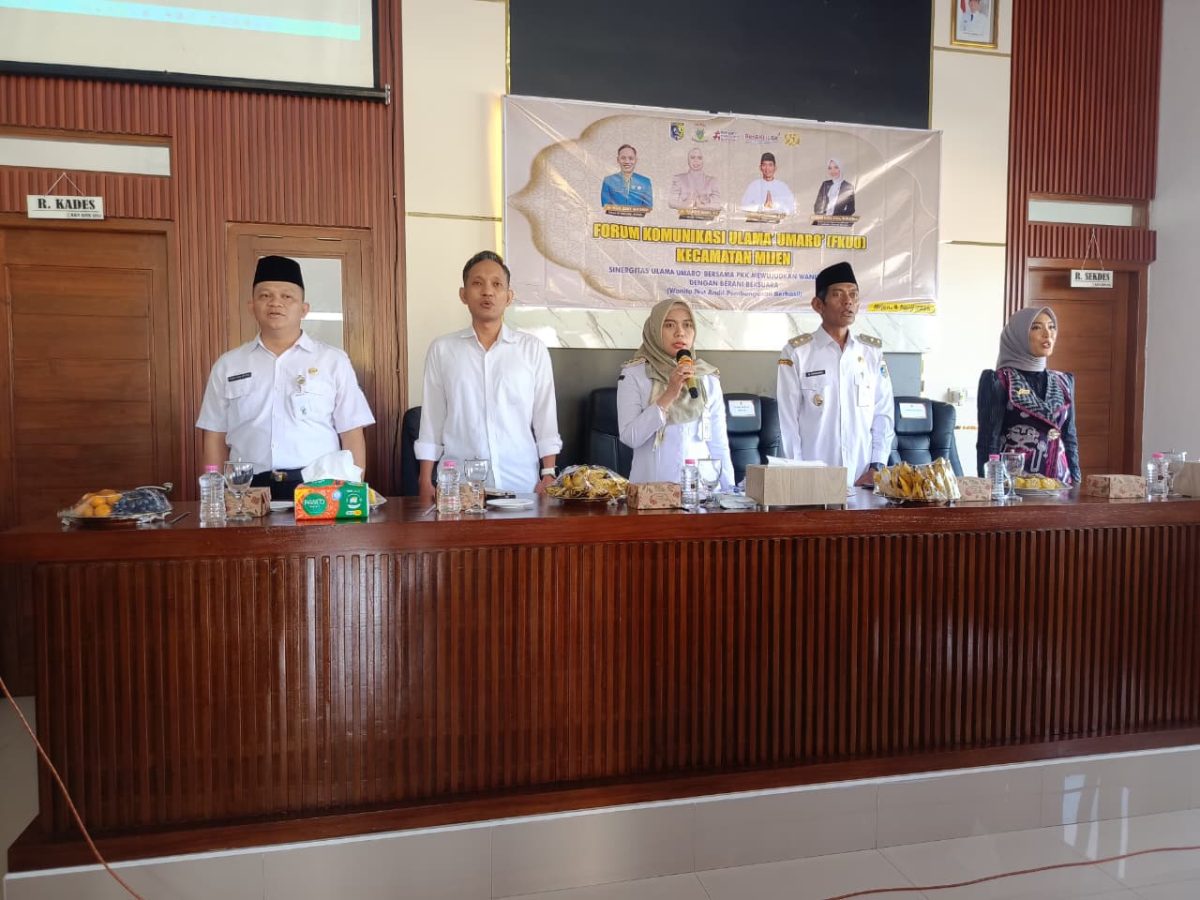 FORUM KOMUNIKASI ULAMA UMARO (FKUU ) ” SINERGI ULAMA UMARO BERSAMA PKK MEWUJUDKAN WANITA BERDAYA DENGAN BERANI BERSUARA ” ( WANITA IKUT ANDIL PEMBANGUNAN BERHASIL ).