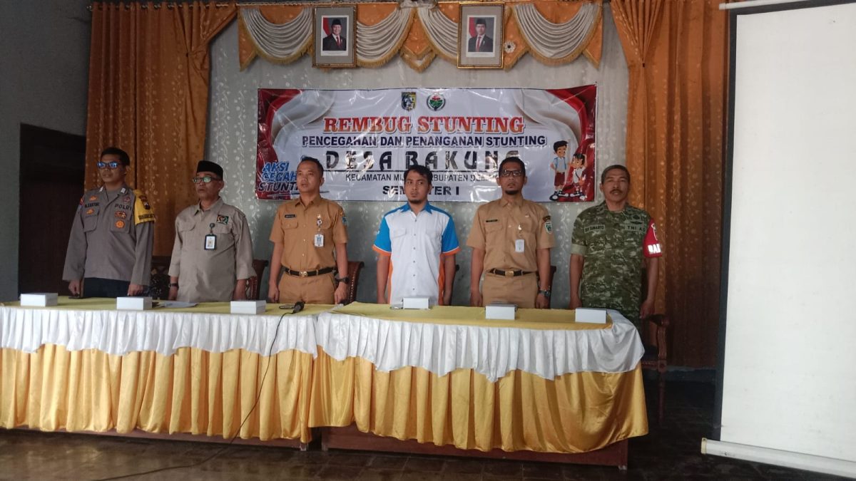 REMBUG STUNTING ” PENANGANAN DAN PENCEGAHAN STUNTING SEMESTER I DESA BAKUNG KECAMATAN MIJEN KABUPATEN DEMAK TAHUN 2026